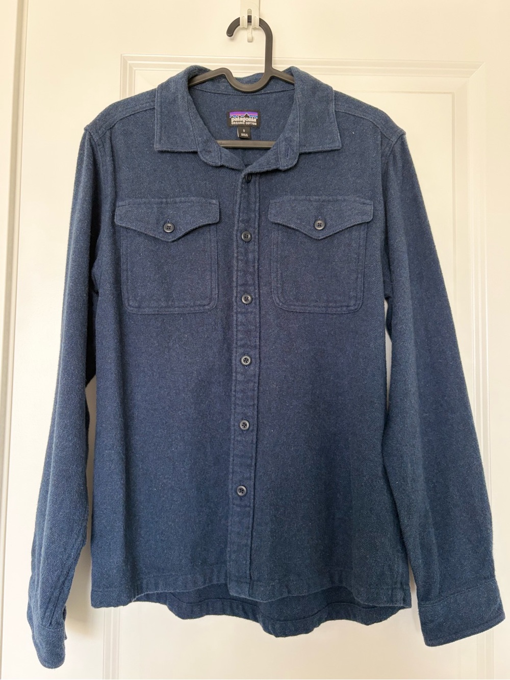 Patagonia Men’s Fjord Flannel Shirt Navy Size Small